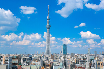 Tokyo Skytree, the tallest tower in Japan and a landmark of Tokyo