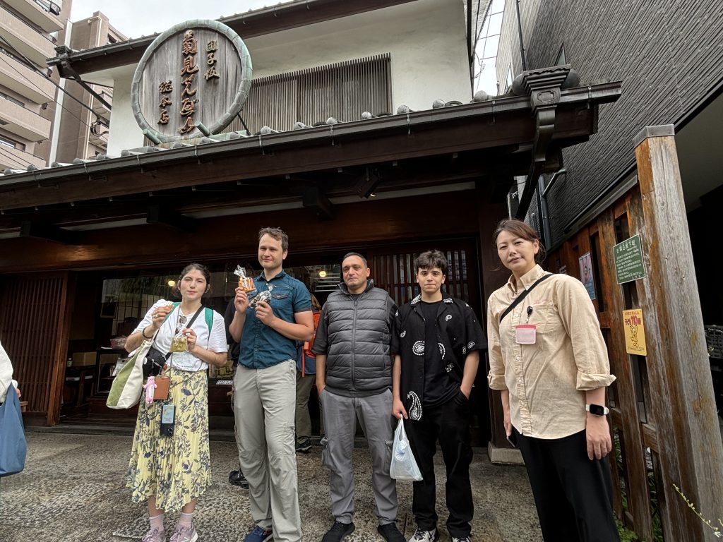 Kikumi Senbei – traditional Japanese rice cracker shop in Yanaka near Sakura Hotel Nippori