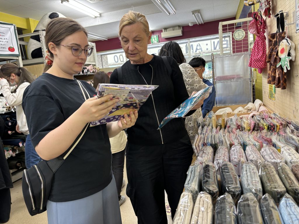 Nippori Fabric Street – famous Tokyo textile and fabric shopping street near Sakura Hotel Nippori