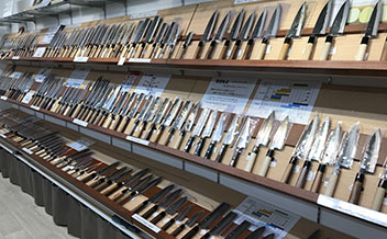 Kappabashi Dougu Street in Tokyo, a famous shopping street for kitchenware and restaurant supplies