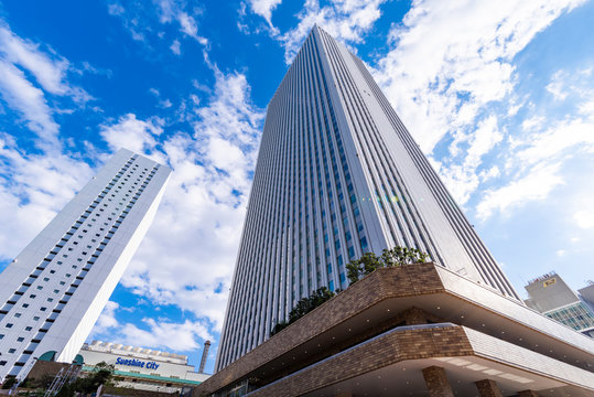Sunshine City in Ikebukuro, Tokyo, a large shopping and entertainment complex with an observation deck and aquarium