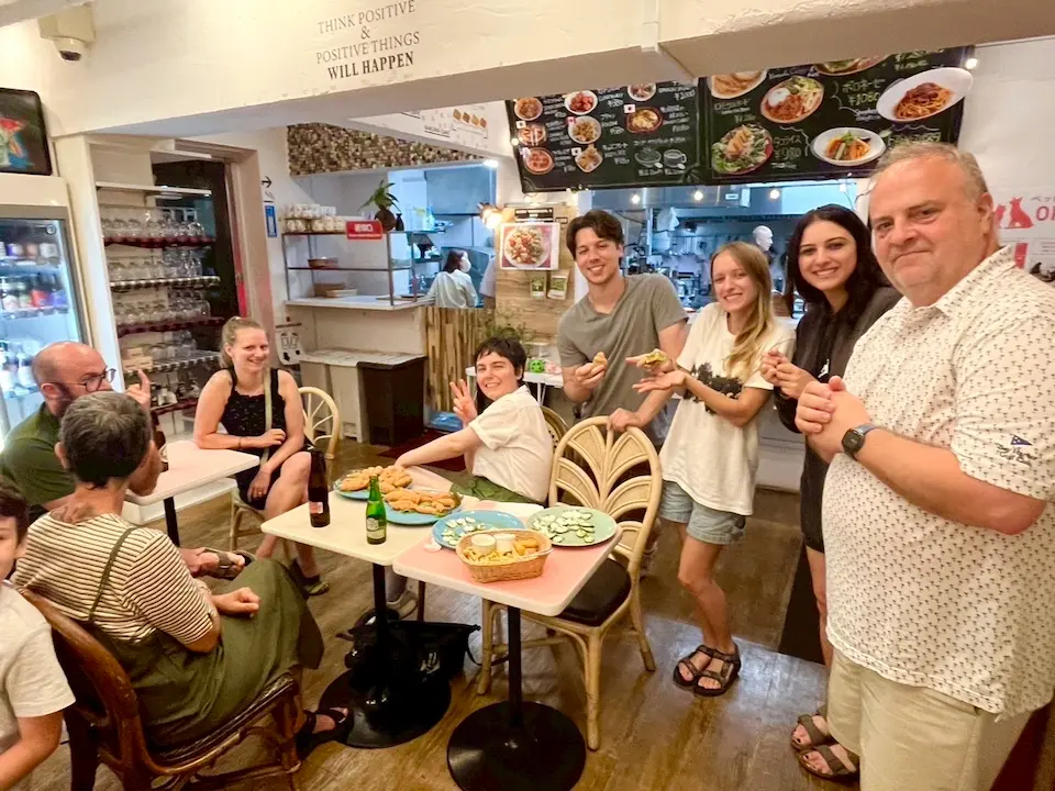 Guests from all around the world gather and get to know each other