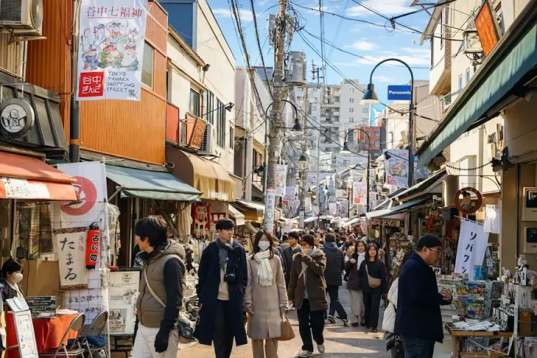 Yanaka Ginza Shopping street near Sakura Hotel Nippori