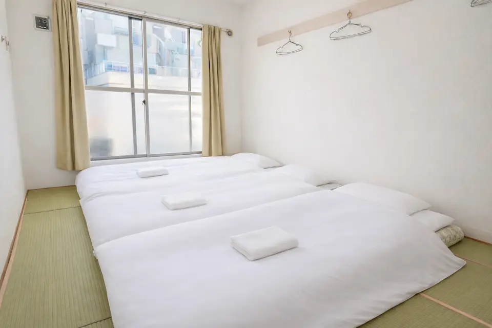 Japanese triple room 1 at sakura hotel nippori